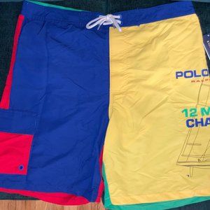 Polo Sport Colorblock 8.5" Kailua Swim Trunk Sz XL